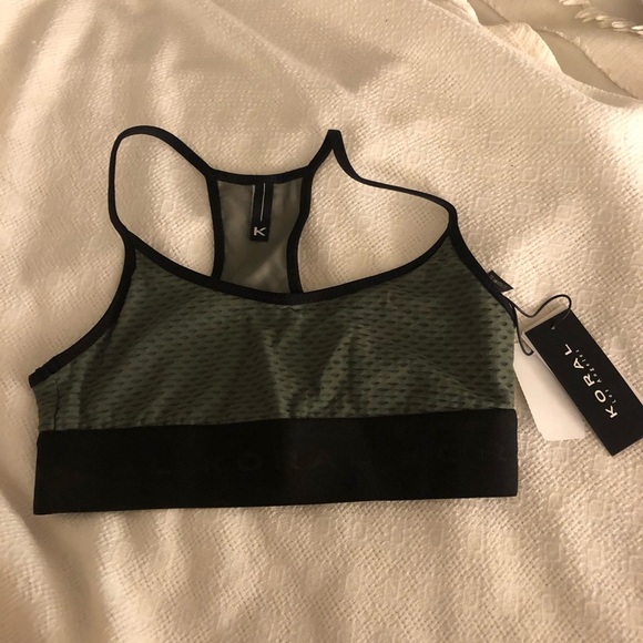NWT Koral Sweeper Netz Sports Bra in Agave - Picture 11 of 12